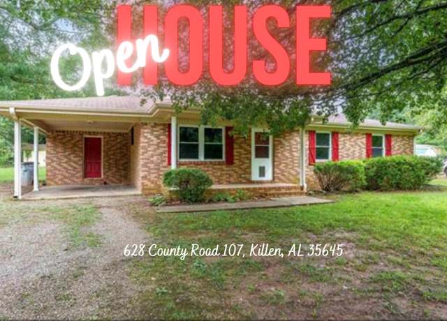 Property at 628 Co Rd 107, Killen, AL, 3 beds, 1 bath