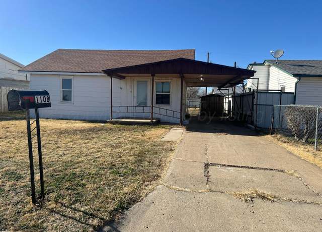 Property at 1108 S Faulkner St, Pampa, TX 79065, 2 beds, 1 bath