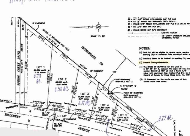 Property at TBD Hillcrest Avenue Lot 3, American Falls, ID 83211