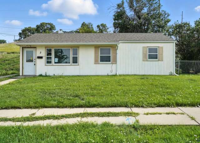 Property at 3 Indiana St, Rapid City, SD 57702, 3 beds, 1 bath