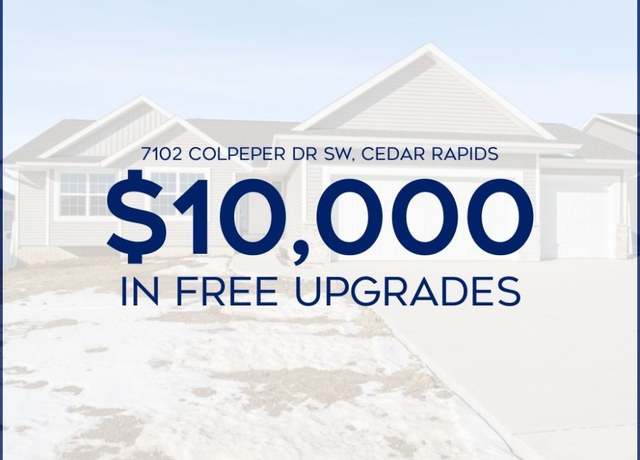 Property at 7102 Colpepper Dr SW, Cedar Rapids, IA 52404, 3 beds, 2 baths