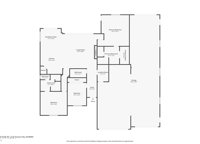 Property at 1596 E Cedar Dr, Lake Havasu City, AZ 86404, 3 beds, 3 baths