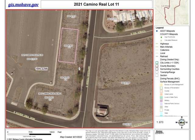 Property at 2021 Camino Real Lot 11 Blvd, Bullhead City, AZ 86442