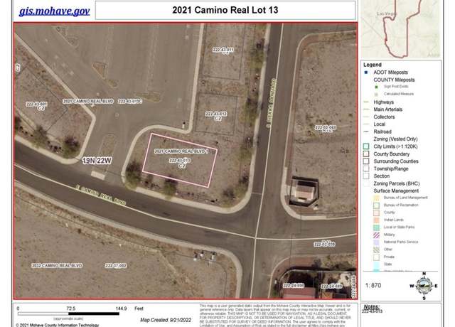 Property at 2021 Camino Real Lot 13 Blvd, Bullhead City, AZ 86442