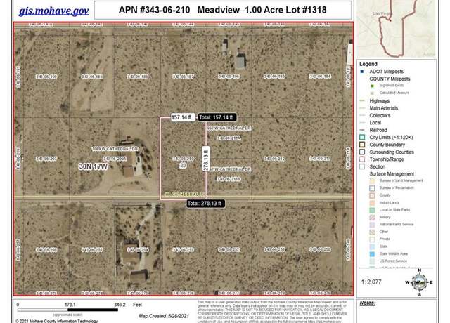 Property at 1001 W Cathedral Dr, Meadview, AZ 86444