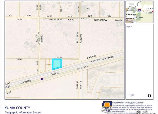 Property at 00000 S Ave 26 1/2 E Unit Fictitious address, Wellton, AZ 85356