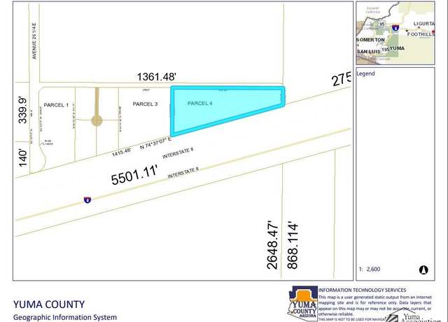 Property at 00001 S Ave 26 1/2 E Unit Fictitious address, Wellton, AZ 85356