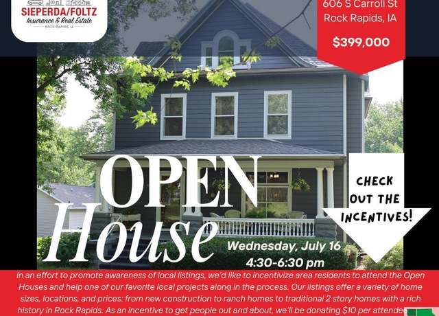 Property at 606 S Carroll St, Rock Rapids, IA 51246, 4 beds, 3 baths