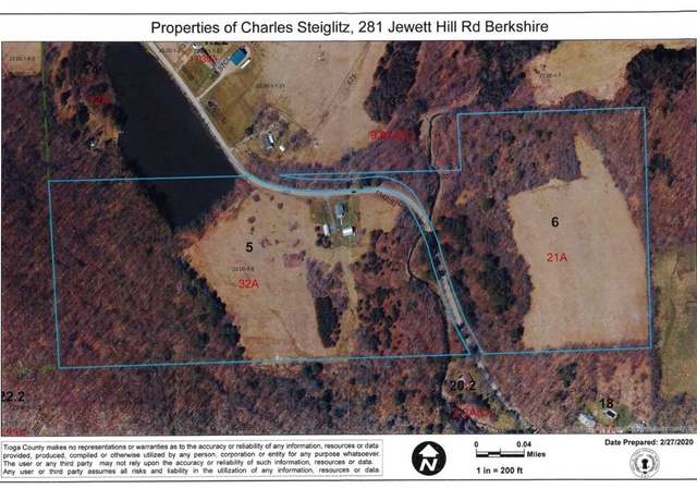 Property at 281 Jewett Hill Rd, Berkshire, NY 13736, 4 beds, 2 baths