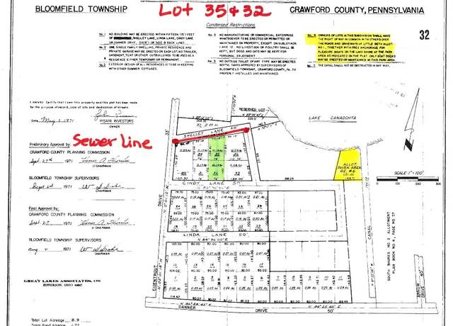 Property at Lot 35 & 32 Shelley Ln, Canadohta Lake, PA 16438