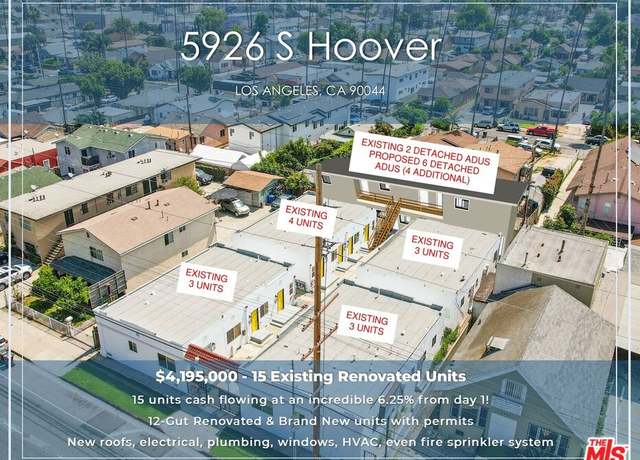 Property at 5926 S Hoover St, Los Angeles, CA 90044, 10 beds, 15 baths
