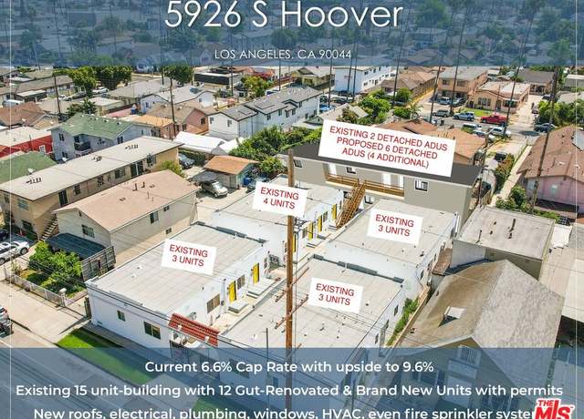Property at 5926 S Hoover St, Los Angeles, CA 90044, 10 beds, 15 baths