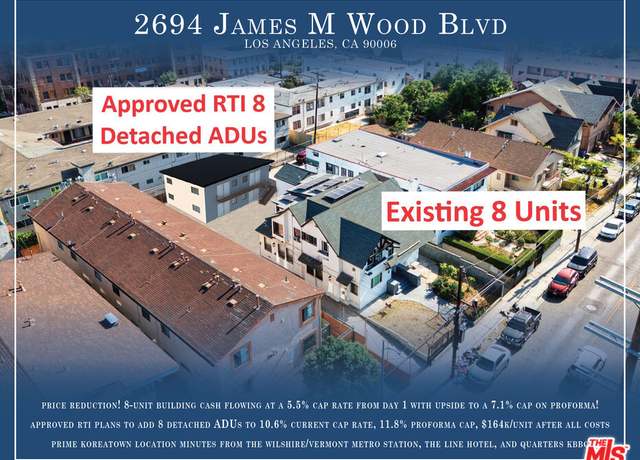 Property at 2694 James M Wood Blvd, Los Angeles, CA 90006, 3 beds, 8 baths