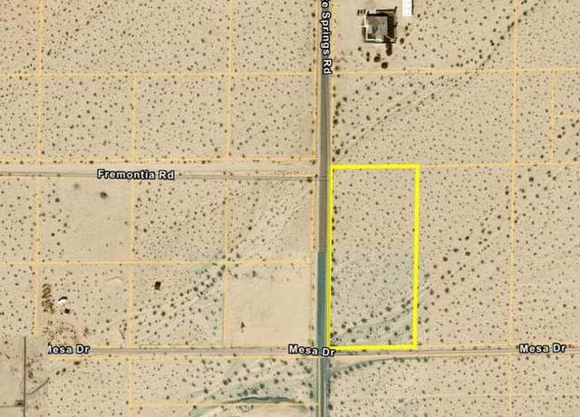 Property at 0 Mesquite Spgs, Twentynine Palms, CA 92277