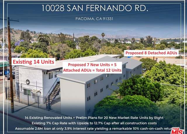Property at 10028 San Fernando Rd, Pacoima, CA 91331, 14 beds, 14 baths