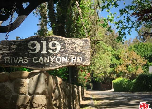 Property at 919 Rivas Canyon Rd, Pacific Palisades, CA 90272