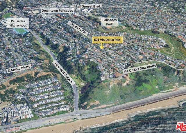 Property at 521 N Via De La Paz, Pacific Palisades, CA 90272