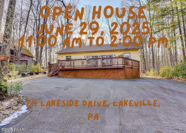 Property at 24 Lakeside Dr, Lakeville, PA 18438, 4 beds, 1.5 baths