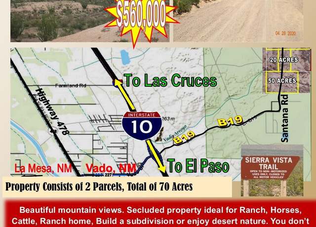 Property at 74, 91 Santana Rd, Vado, NM 88072