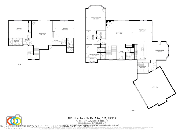 Property at 282 Lincoln Hills Dr, Alto, NM 88312, 3 beds, 4 baths