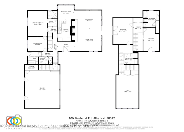 Property at 106 Pinehurst Rd, Alto, NM 88312, 3 beds, 4 baths