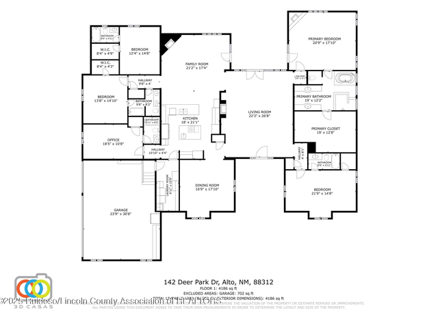 Property at 142 Deer Park Dr, Alto, NM 88312, 4 beds, 5 baths