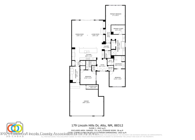 Property at 179 Lincoln Hills Dr, Alto, NM 88312, 3 beds, 3.5 baths