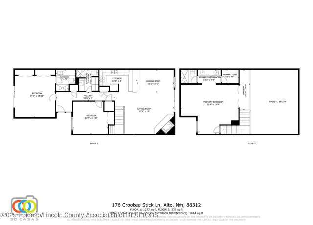 Property at 176 Crooked Stick Ln, Alto, NM 88312, 3 beds, 3 baths