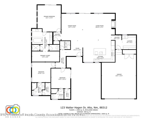 Property at 123 Walter Hagan Dr, Alto, NM 88312, 3 beds, 3.5 baths