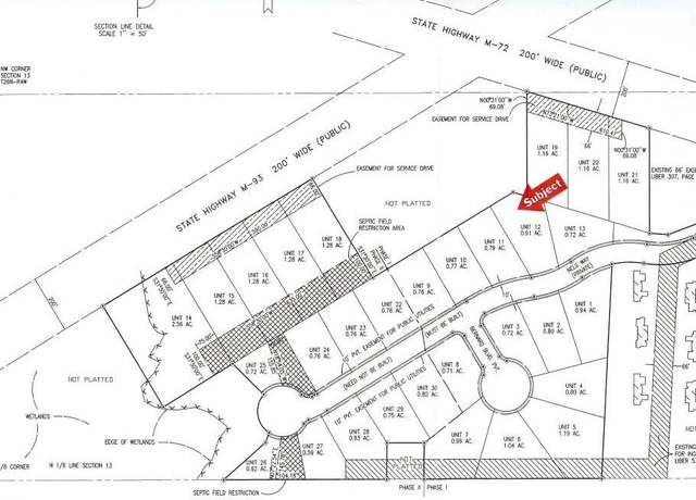 Property at V/L Lot 12 Norseman, Grayling, MI 49738