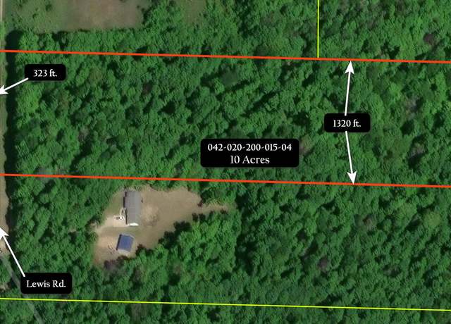 Property at V/L 10AC Lewis Rd, Vanderbilt, MI 49795