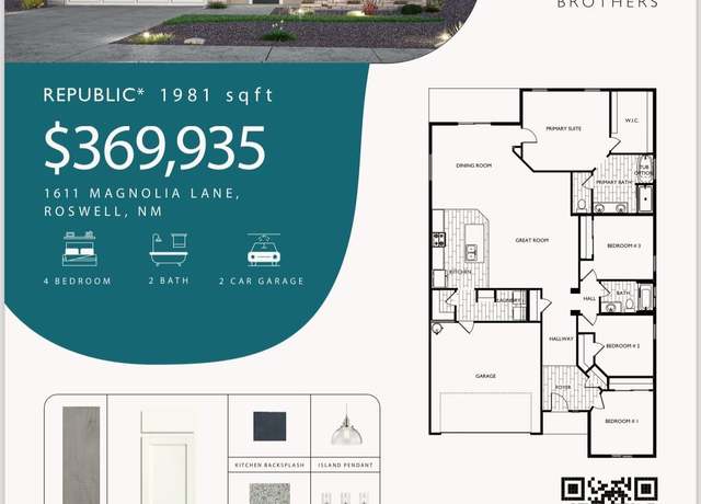 Property at 1611 Magnolia Ln, Roswell, NM 88201, 4 beds, 2 baths