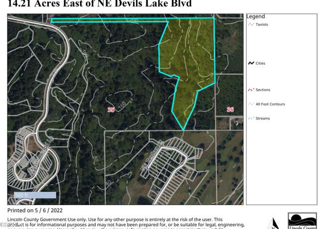 Property at TL 1100 NE West Devils Lake Blvd, Lincoln City, OR 97367