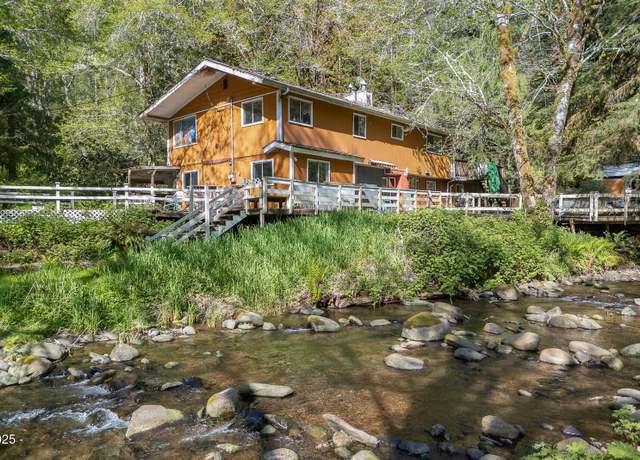 Property at 642 N New Bridge Rd, Otis, OR 97368, 5 beds, 2 baths