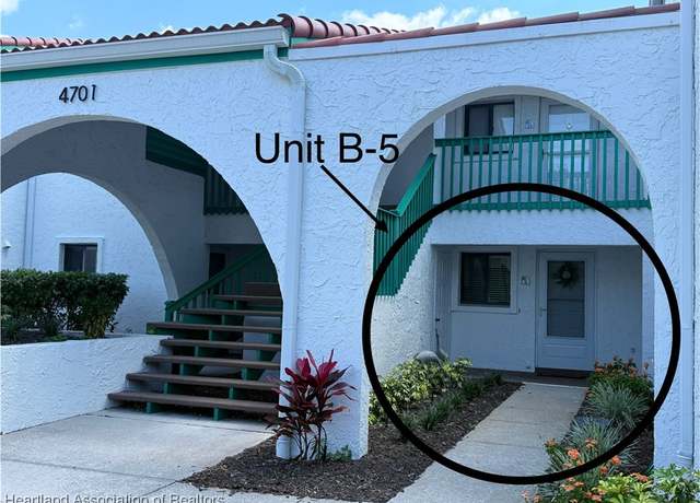 Property at 4701 Casablanca Cir Unit B5, Sebring, FL 33870, 2 beds, 1 bath