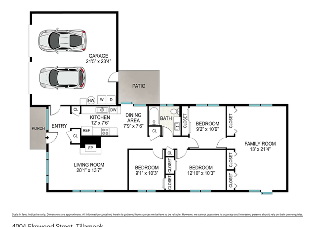 Property at 4004 Elmwood Ave, Tillamook, OR 97141, 3 beds, 1 bath