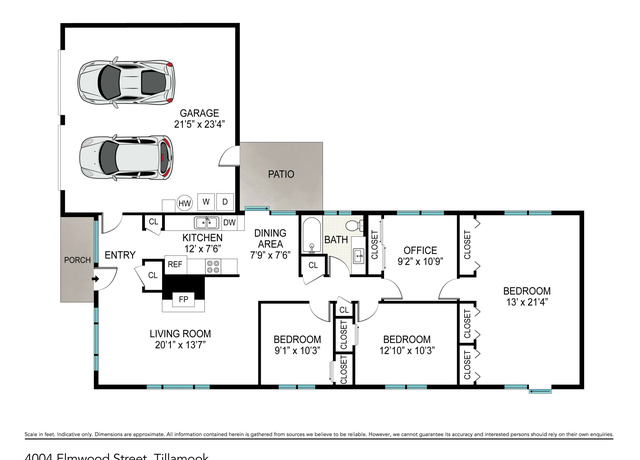 Property at 4004 Elmwood Ave, Tillamook, OR 97141, 3 beds, 1 bath