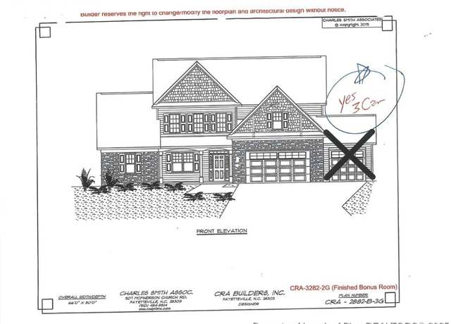 Property at 2934 Currawond (lot 262) St, Fayetteville, NC 28304, 5 beds, 3.5 baths