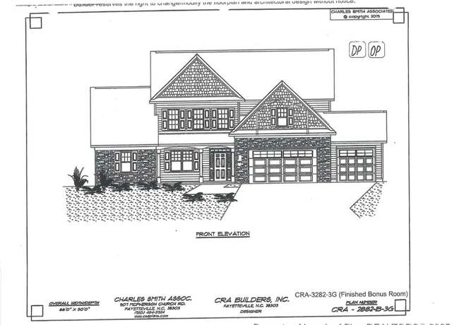 Property at 2909 Currawond (lot 223) St, Fayetteville, NC 28304, 5 beds, 3.5 baths