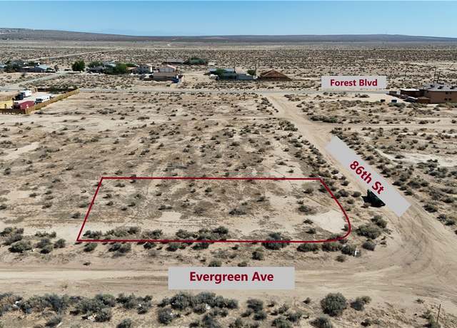 Property at 0 Corner 86th St & Evergreen Ave, California City, CA 93505