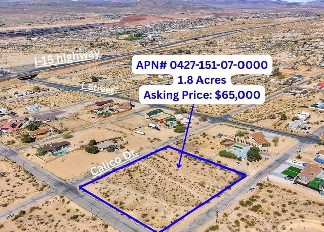 Property at 0 Calico Dr, Barstow, CA 92311