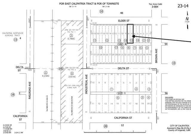 Property at 0-Lot 7&8 Elder St, Calipatria, CA 92233