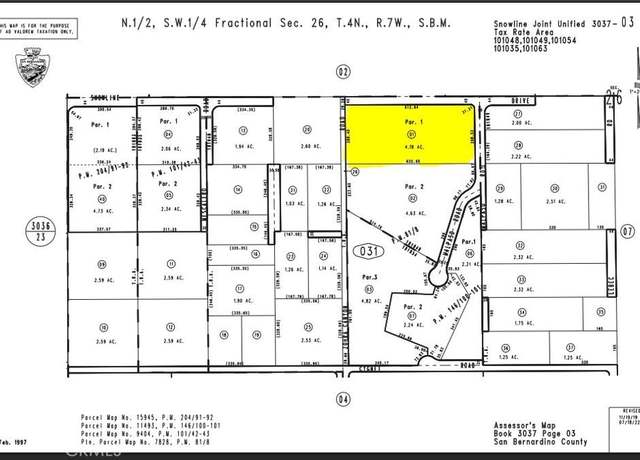 Property at 0 Snowline Parcel #3037-031-01 Dr, Pinon Hills, CA 92372