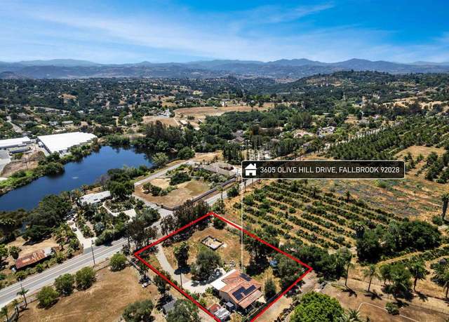 Property at 3605 Olive Hill Rd, Fallbrook, CA 92028, 3 beds, 2 baths