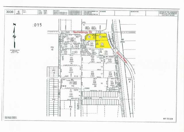Property at 0 SW Corner of Sierra Hwy / P8 (Technology Dr.) Ave, Palmdale, CA 93550