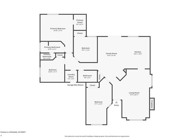 Property at 4327 Cocina Ln, Palmdale, CA 93551, 4 beds, 2 baths