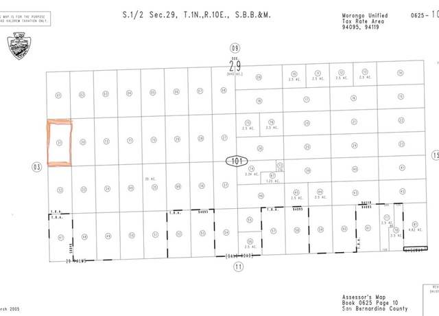 Property at 0 Pinto Mountain Rd, 29 Palms, CA 92277