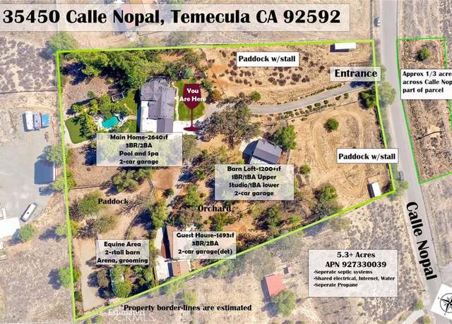 Property at 35450 Calle Nopal, Temecula, CA 92592, 8 beds, 6 baths