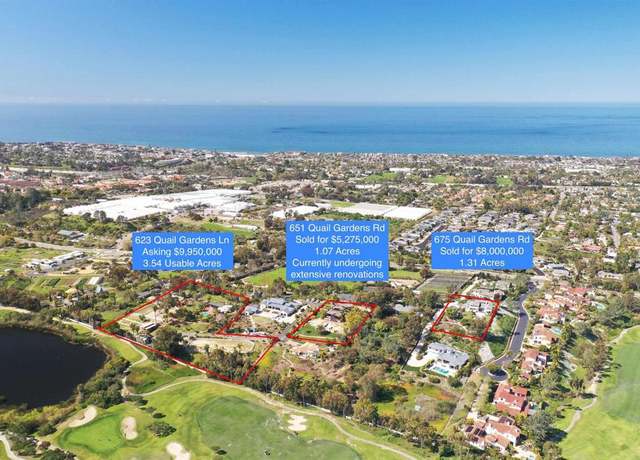 Property at 623 Quail Gardens Ln, Encinitas, CA 92024, 4 beds, 3 baths