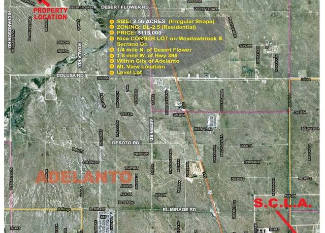 Property at 0 Desert Flower & Richardson Ave, Adelanto, CA 92301